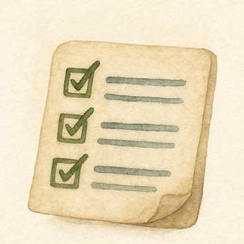 Symbolbild Checkliste